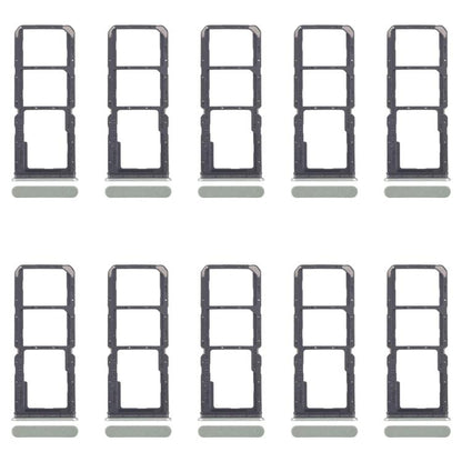 For Realme 12 Lite 4G 10pcs Original SIM Card Tray + SIM Card Tray + Micro SD Card Tray, For Realme 12 Lite 4G(Original,Dark Green), For Realme 12 Lite 4G(Original)