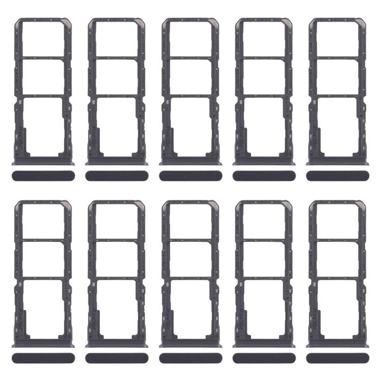 For Realme C67 5G 10pcs Original SIM Card Tray + SIM Card Tray + Micro SD Card Tray, For Realme C67 5G(Original)