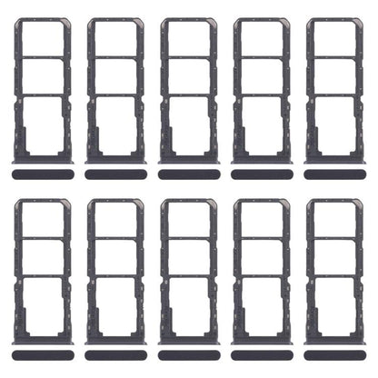 For Realme C67 5G 10pcs Original SIM Card Tray + SIM Card Tray + Micro SD Card Tray, For Realme C67 5G(Original)