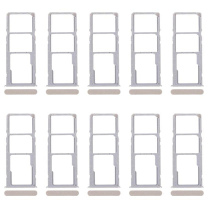 For Realme Narzo N53 4G 10pcs Original SIM Card Tray + SIM Card Tray + Micro SD Card Tray, For Realme Narzo N53 4G (Original)
