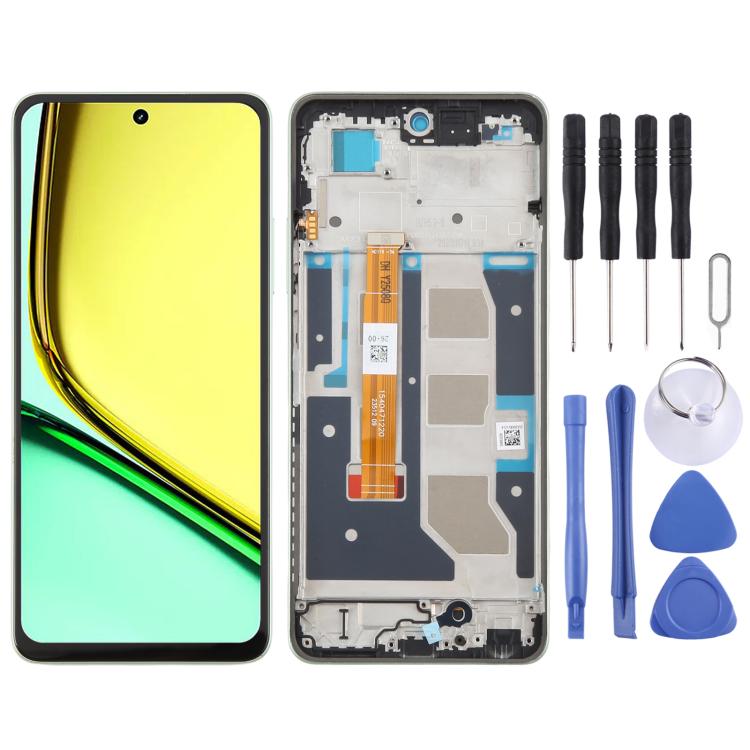 For Realme 12 Lite 4G OEM LCD Screen Digitizer Full Assembly with Frame, For Realme 12 Lite 4G(Dark Green), For Realme 12 Lite 4G