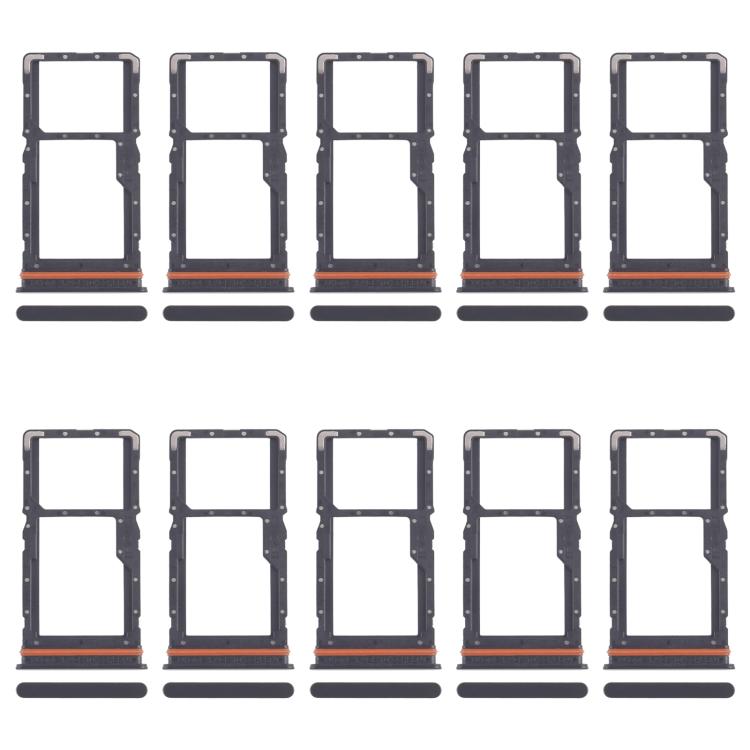 For Xiaomi Redmi 13 4G 10pcs SIM Card Tray + SIM Card Tray / Micro SD Card Tray, For Xiaomi Redmi 13 4G