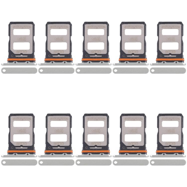 For Xiaomi 14 Civi 10pcs SIM Card Tray + SIM Card Tray, For Xiaomi 14 Civi