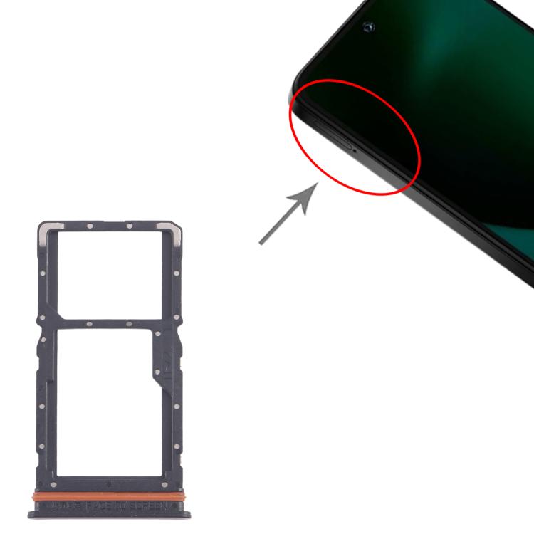For Xiaomi Poco M6 4G 10pcs Original SIM Card Tray + SIM Card Tray / Micro SD Card Tray, For Xiaomi Poco M6 4G