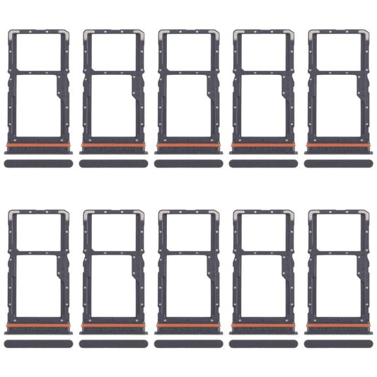 For Xiaomi Poco M6 4G 10pcs Original SIM Card Tray + SIM Card Tray / Micro SD Card Tray, For Xiaomi Poco M6 4G