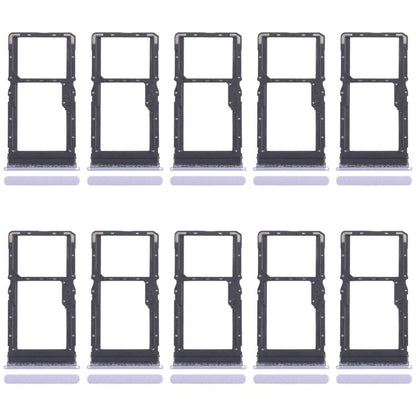 For Xiaomi Poco M6 Plus 10pcs Original SIM Card Tray + SIM Card Tray / Micro SD Card Tray, For Xiaomi Poco M6 Plus