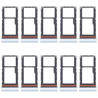For Xiaomi Redmi Note 13R 10pcs Original SIM Card Tray + SIM Card Tray / Micro SD Card Tray, For Xiaomi Redmi Note 13R