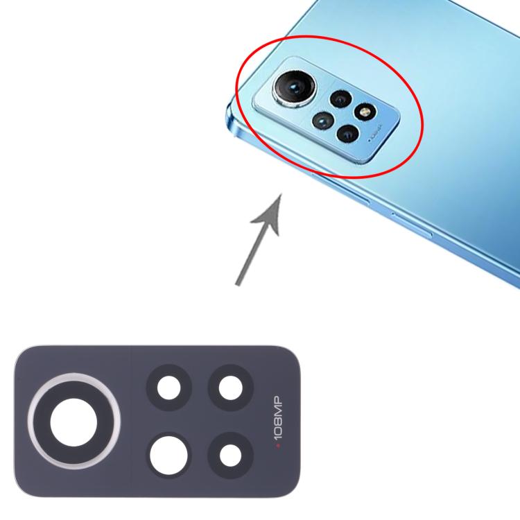 For Xiaomi Redmi Note 12 Pro 4G 10pcs Back Camera Lens, For Xiaomi Redmi Note 12 Pro 4G