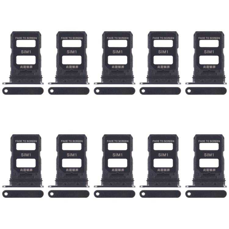 For Xiaomi 14 Pro 10pcs SIM Card Tray + SIM Card Tray, For Xiaomi 14 Pro