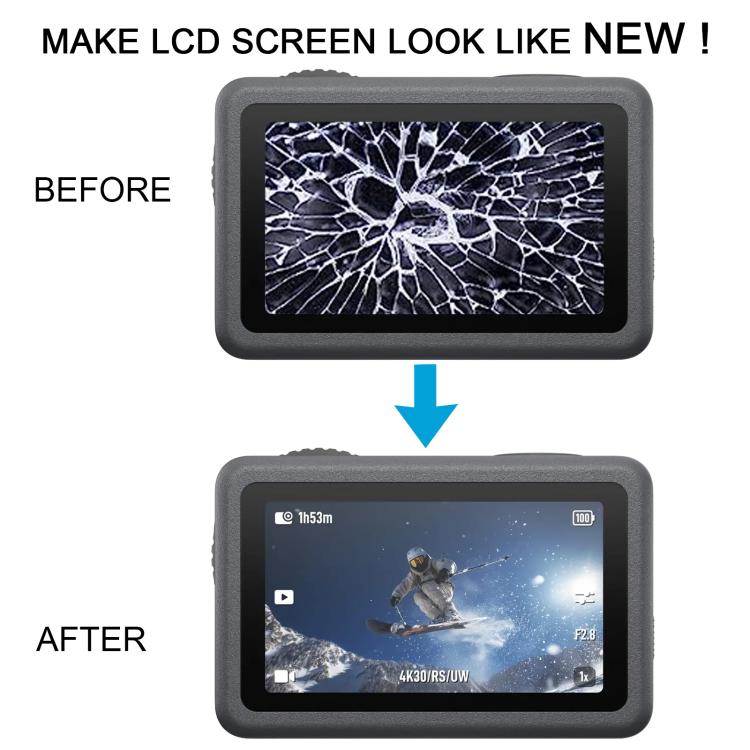 For DJI Osmo Action 6 Original Rear Main LCD Screen with Digitizer Full Assembly, For DJI Osmo Action 6(Original Main LCD)