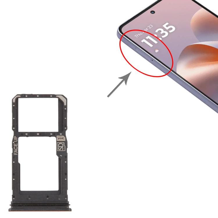 For Motorola Moto G86 Original SIM Card Tray + SIM Card Tray / Micro SD Card Tray, For Motorola Moto G86(Original)