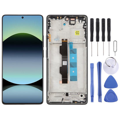 For Redmi Note 14S Original LCD Screen Digitizer Full Assembly with Frame, For Redmi Note 14S(Original)