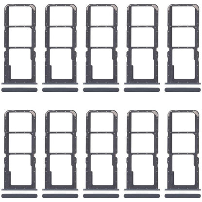 For Realme C30s RMX3690 10pcs SIM Card Tray + SIM Card Tray + Micro SD Card Tray, For Realme C30s