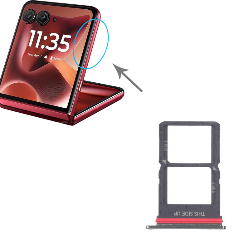 For Motorola Razr 60 Ultra / Razr Ultra 2025 Original SIM Card Tray + SIM Card Tray, For Motorola Razr 60 Ultra / Razr Ultra 2025(Original,Dual SIM)