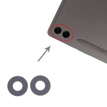 For Galaxy Tab S9 FE+ 5G SM-X616/X610 10set Back Camera Lens, For Galaxy Tab S9 FE+ 5G