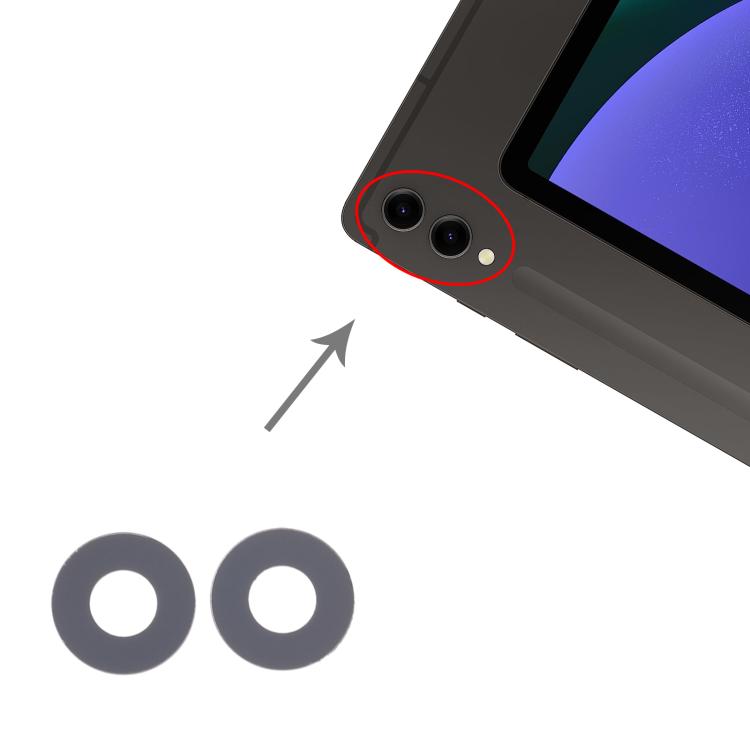 For Galaxy Tab S9 Ultra SM-X910/X916 10set Back Camera Lens, For Galaxy Tab S9 Ultra
