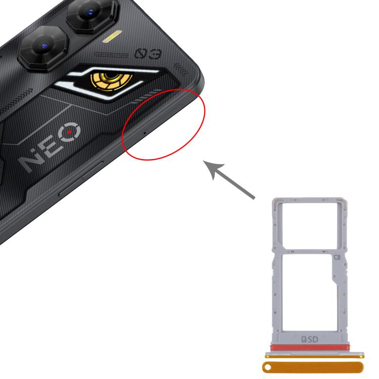 For ZTE nubia Neo 3 5G Z2464N SIM Card Tray + Micro SD Card Tray, For ZTE nubia Neo 3 5G