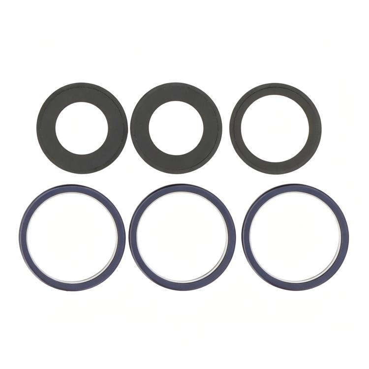 For iPhone 17 Pro Max / 17 Pro Rear Camera Lens Glass With Metal Ring Set, For iPhone 17 Pro / 17 Pro Max