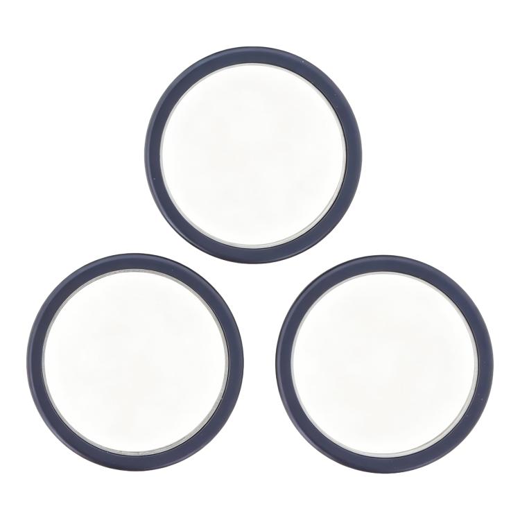 For iPhone 17 Pro Max / 17 Pro 3pcs/set Rear Camera Glass Lens Metal Outside Protector Hoop Ring, For iPhone 17 Pro / 17 Pro Max