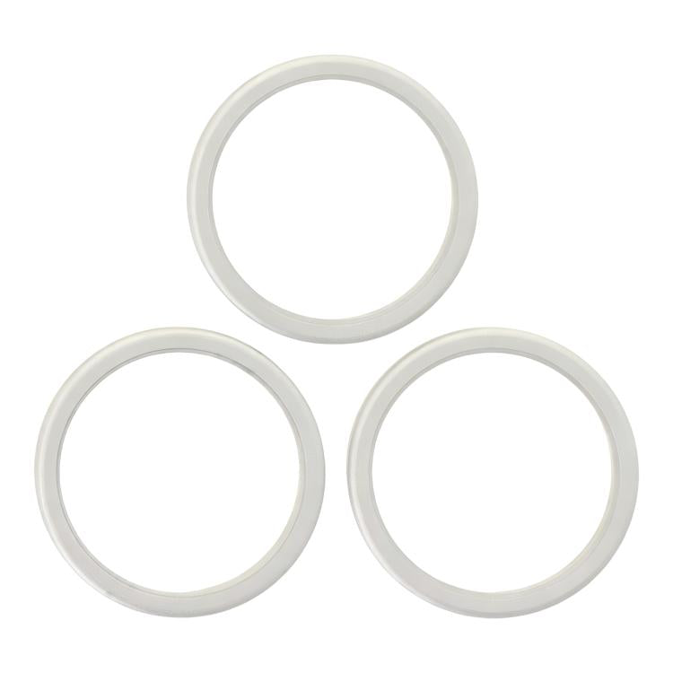 For iPhone 17 Pro Max / 17 Pro 3pcs/set Rear Camera Glass Lens Metal Outside Protector Hoop Ring, For iPhone 17 Pro / 17 Pro Max