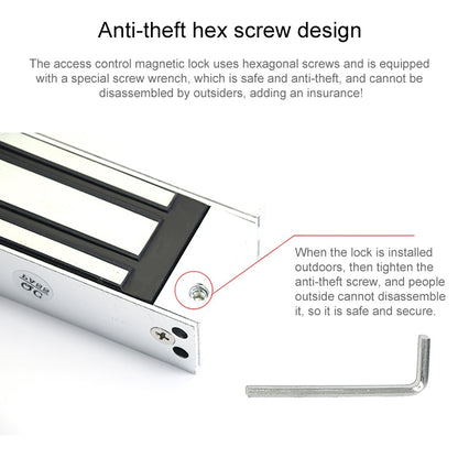 YH-280 Single Door Magnetic Lock With LED (600Lbs), Magnetic Lock With LED