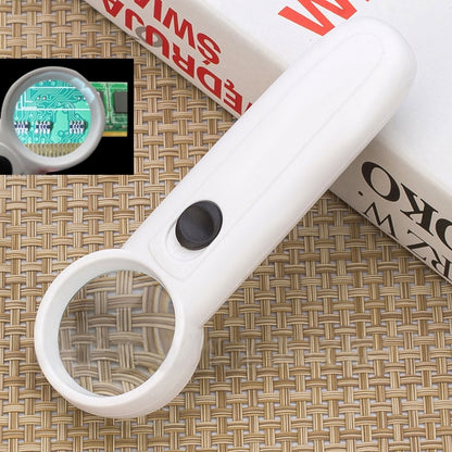 15X Handheld Exclamation Mark Type Magnifier with 2 LED, 15X