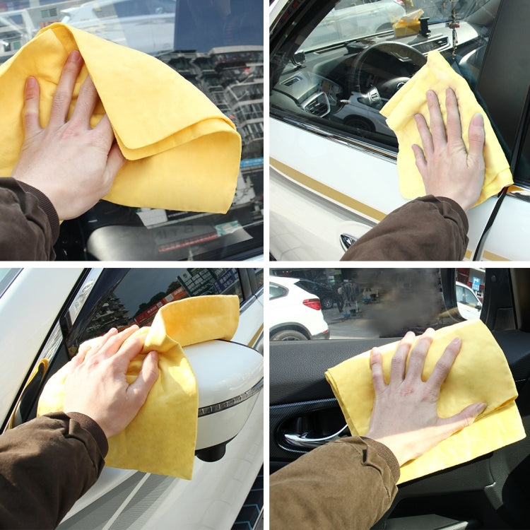 KANEED Synthetic Chamois Drying Towel Super Absorbent PVA Shammy Cloth for Fast Drying of Car, Size: 43 x 32 x 0.2cm, UK Stock Drying Towel Super Absorbent PVA Shammy Cloth, US Stock Drying Towel Super Absorbent PVA Shammy Cloth