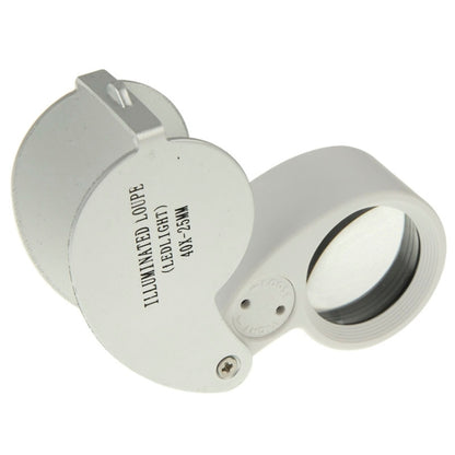40X-25MM LED Illuminated Loupe / Jewelry Magnifier, 40X