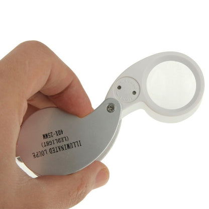 40X-25MM LED Illuminated Loupe / Jewelry Magnifier, 40X
