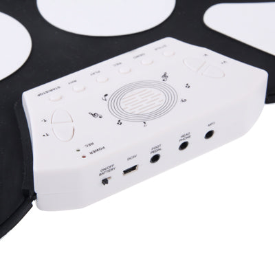W758 USB 2.0 MIDI Soft Roll-up Drum Kit, Size: 38.2 x 27.6cm, Electronic Drum