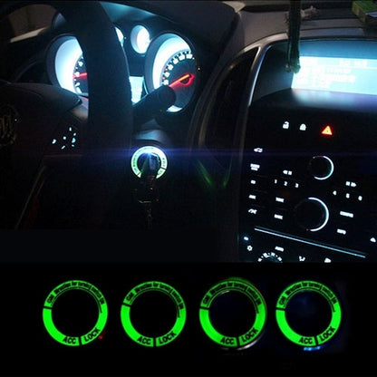 Fluorescent Aluminum Alloy Ignition Key Ring, Inside Diameter: 3.4cm