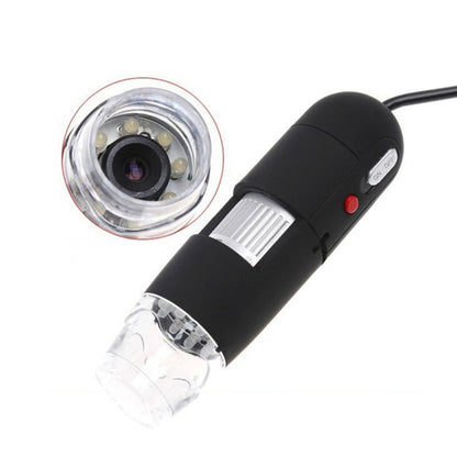 2.0 Mega Pixels 800X USB Digital Microscope with 8 LED White Light / Holder, 800X