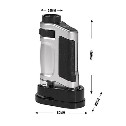 20X - 40X Magnification Zoom Lens Pocket Microscope with LED Light