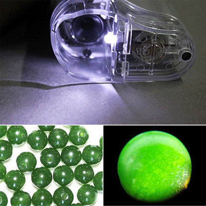 20X - 40X Magnification Zoom Lens Pocket Microscope with LED Light