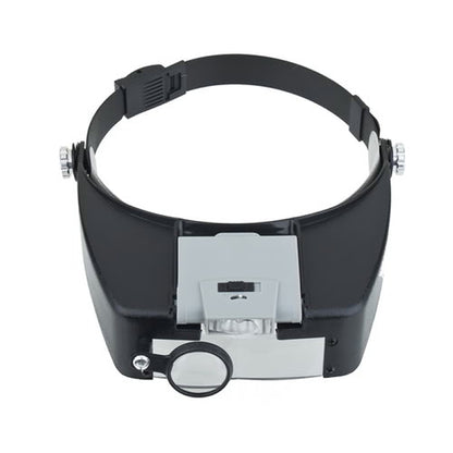 Headband Style 1.5X / 3X / 8.5X / 10X Magnifier with 2 LED Lights, MG81007-A(Grey), MG81007-A(Brown)
