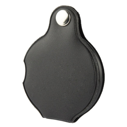 10 PCS 5X 50mm Magnifier Pocket Folding Magnifying Glass Loupe Pocket Spiegel, Leather Folding 5X