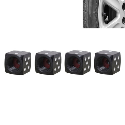 Universal 8mm Dice Style Aluminium Alloy Car Tire Valve Caps, Pack of 4, Dice Style, Dice Shape 5, Dice Style 5, Dice Style  5, Dice Style 4