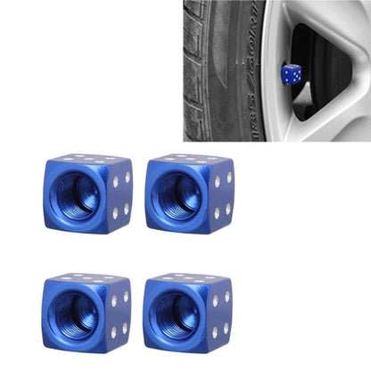 Universal 8mm Dice Style Aluminium Alloy Car Tire Valve Caps, Pack of 4, Dice Style 5, Dice Style  5, Dice Style 4, Dice Style, Dice Shape 5