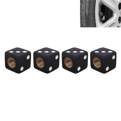 Universal 8mm Dice Style Plastic Car Tire Valve Caps, Pack of 4, Dice Shape 3 Magenta, Dice Shape 3, Dice Style 3