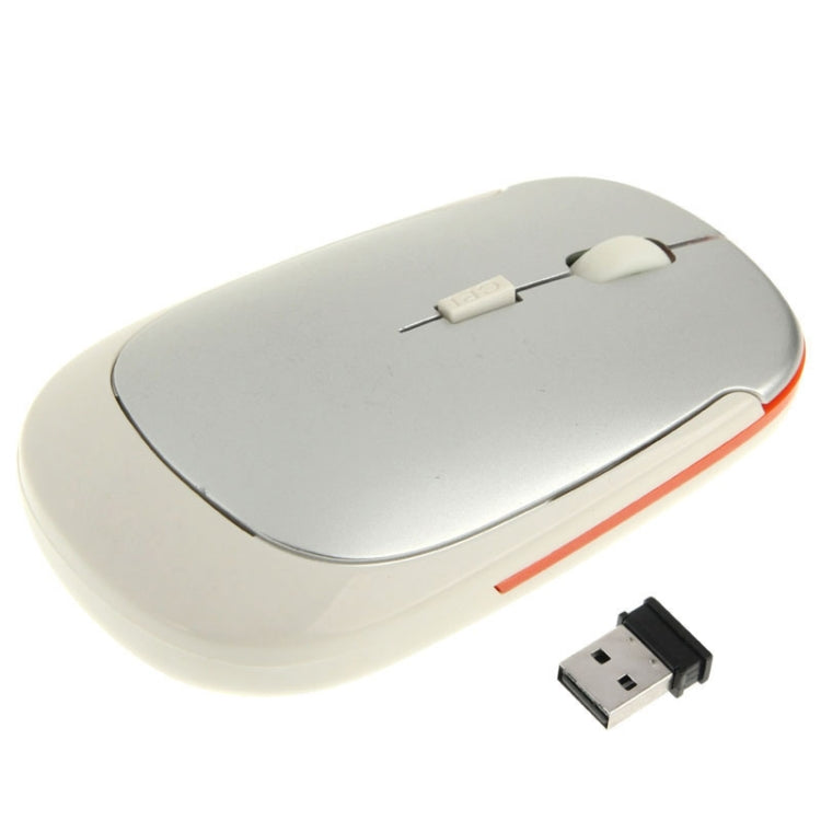 2.4GHz Wireless Ultra-thin Mouse, Silver, Black