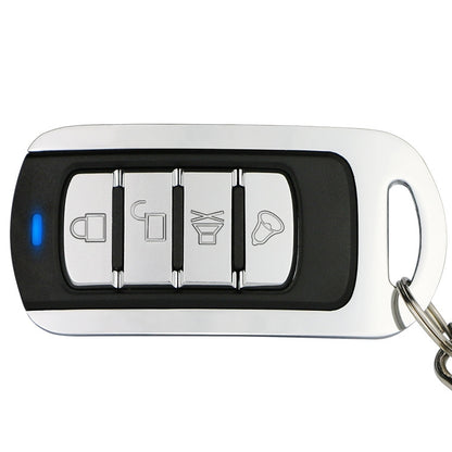 315MHz Metal Learning Code 4 Keys Remote Control for Car Garage Door (Black + Silver), 315MHz