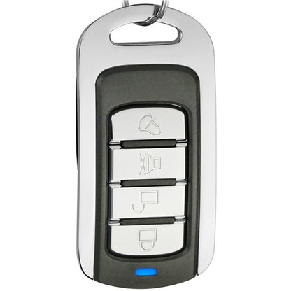 433MHz Metal Learning Code 4 Keys Remote Control for Car Garage Door (Black + Silver), 433MHz