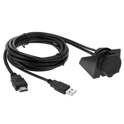 USB 2.0 & HDMI (Type-A) Male to Female Extension Cable, Length: 2m, USB 2.0 & HDMI (Type-A) Male to Female