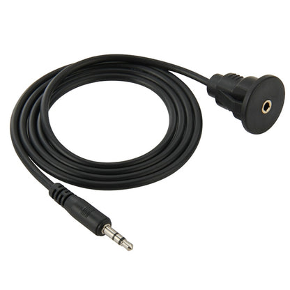 3.5mm Male to Female Extension Cable with Car Flush Mount, Length: 1m, 3.5mm Male to Female