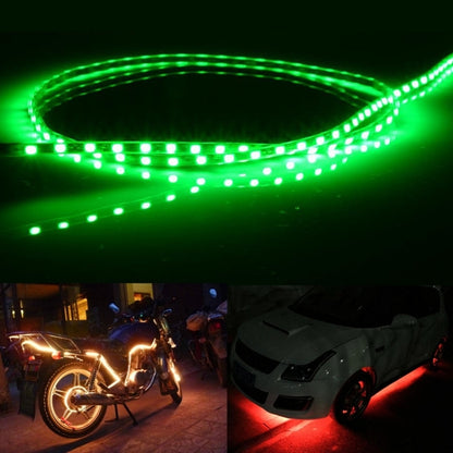 5 PCS Flow Style 45 LED 3528 SMD Waterproof Flexible Car Strip Light for Car Decoration, DC 12V, Length: 45cm, 45cm Yellow, 45cm Dark Blue, 45cm Green, 45cm Ice Blue, 45cm Pink, 45cm Red, 45cm White