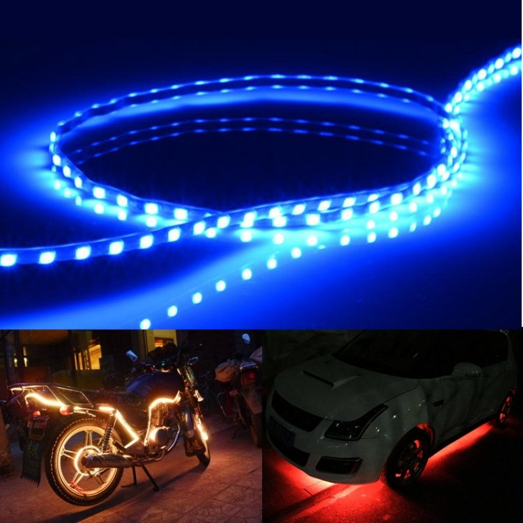 5 PCS Flow Style 45 LED 3528 SMD Waterproof Flexible Car Strip Light for Car Decoration, DC 12V, Length: 45cm, 45cm Yellow, 45cm Dark Blue, 45cm Green, 45cm Ice Blue, 45cm Pink, 45cm Red, 45cm White
