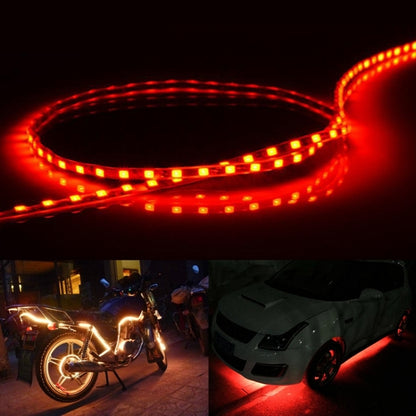 5 PCS Flow Style 45 LED 3528 SMD Waterproof Flexible Car Strip Light for Car Decoration, DC 12V, Length: 45cm, 45cm Yellow, 45cm Dark Blue, 45cm Green, 45cm Ice Blue, 45cm Pink, 45cm Red, 45cm White