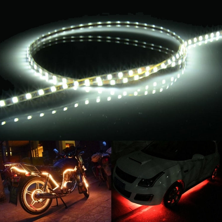5 PCS Flow Style 45 LED 3528 SMD Waterproof Flexible Car Strip Light for Car Decoration, DC 12V, Length: 45cm, 45cm Yellow, 45cm Dark Blue, 45cm Green, 45cm Ice Blue, 45cm Pink, 45cm Red, 45cm White