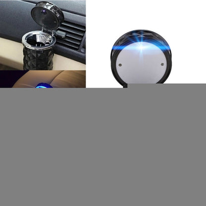 Diamond Facets Car Ashtray with LED Light, with LED Light(Black), with LED Light(White)