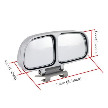 Left Side Rear View Blind Spot Mirror Universal adjustable Wide Angle Auxiliary Mirror, 3R-027L(Black), 3R-027L